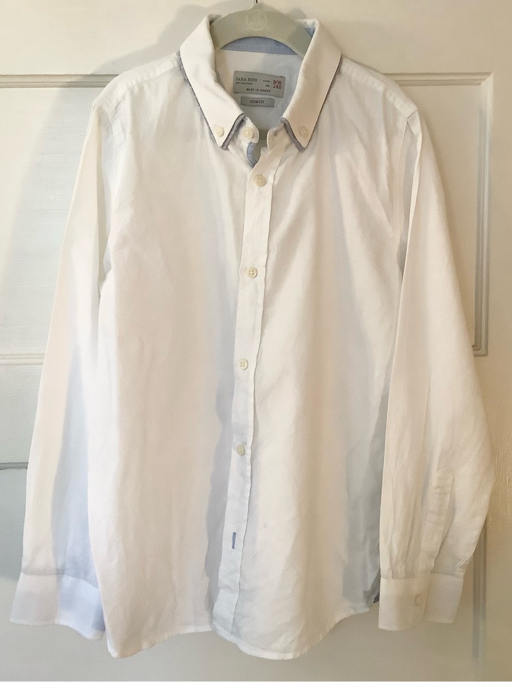 Zara Boys Cotton Double Collar Button Down, 10-12